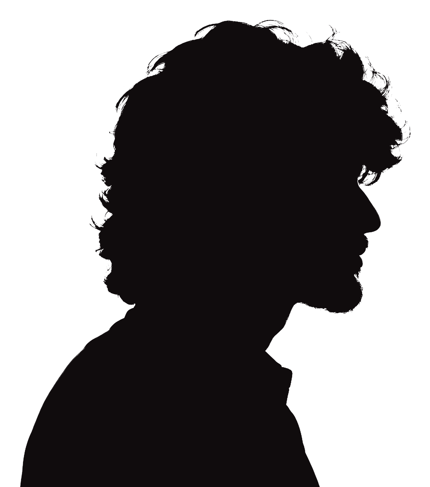 Silhouette of Sharath Koppu in profile